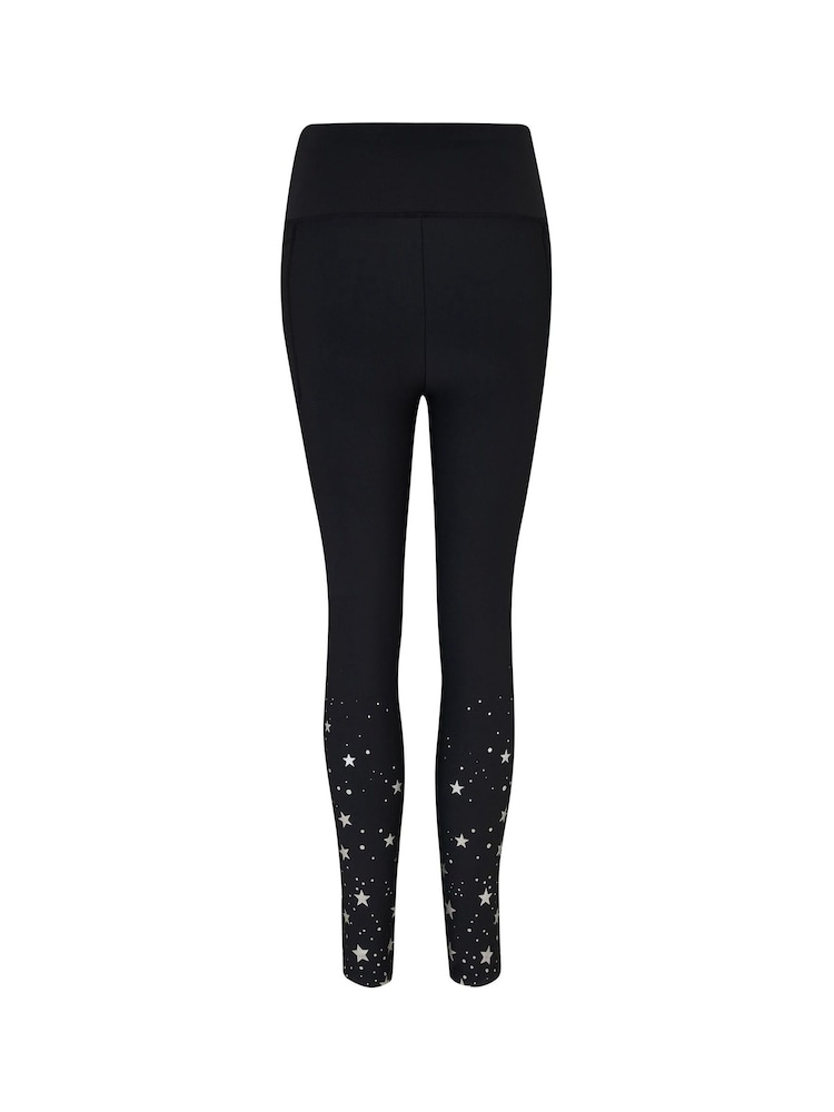 Pour Moi Black Energy Star Foil 7/8 Leggings - Image 4 of 4