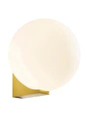 BHS Brass Thiva 1lt IP44 Wall Light - Image 1 of 3