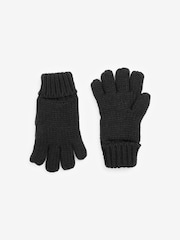 Black Knitted Hat, Gloves and Scarf 3 Piece Set (3-16yrs) - Image 5 of 6