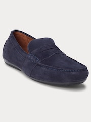 Polo Ralph Lauren Navy Reynold Suede Driver Loafers - Image 2 of 4