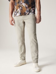 Stone Natural Regular Fit Overdyed Denim Jeans - Image 1 of 12