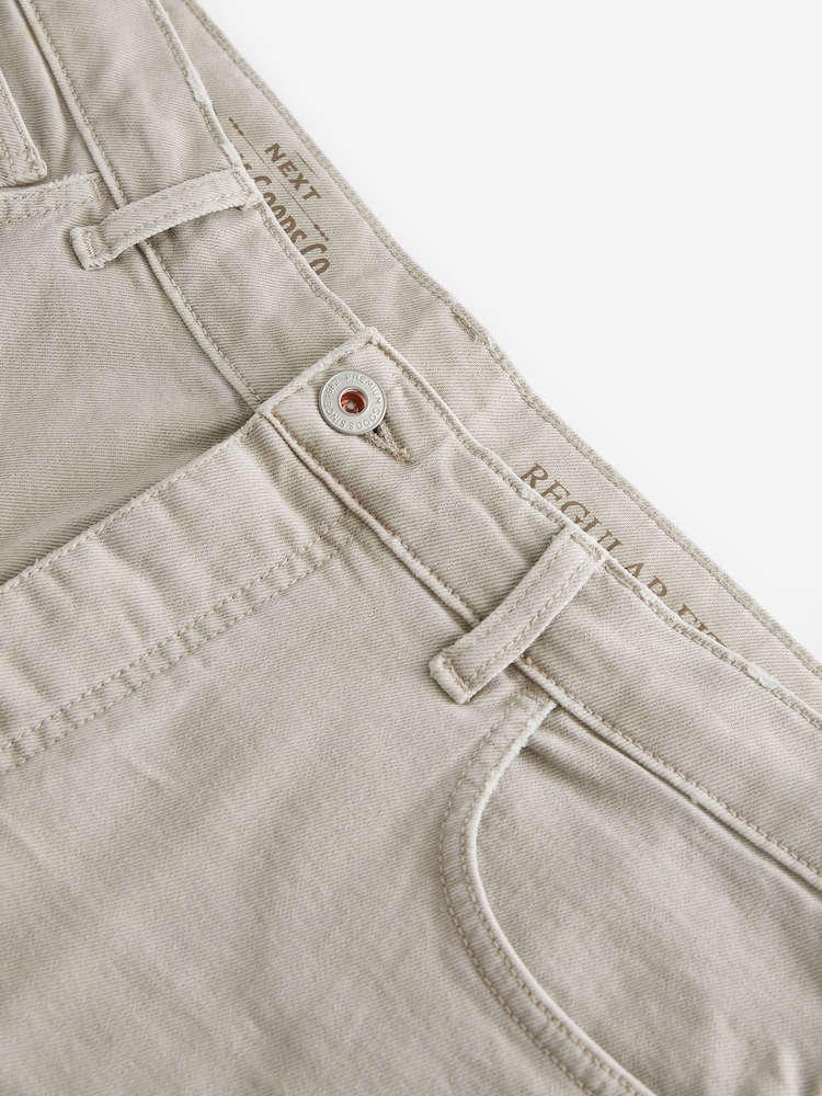 Stone Natural Regular Fit Overdyed Denim Jeans - Image 12 of 12