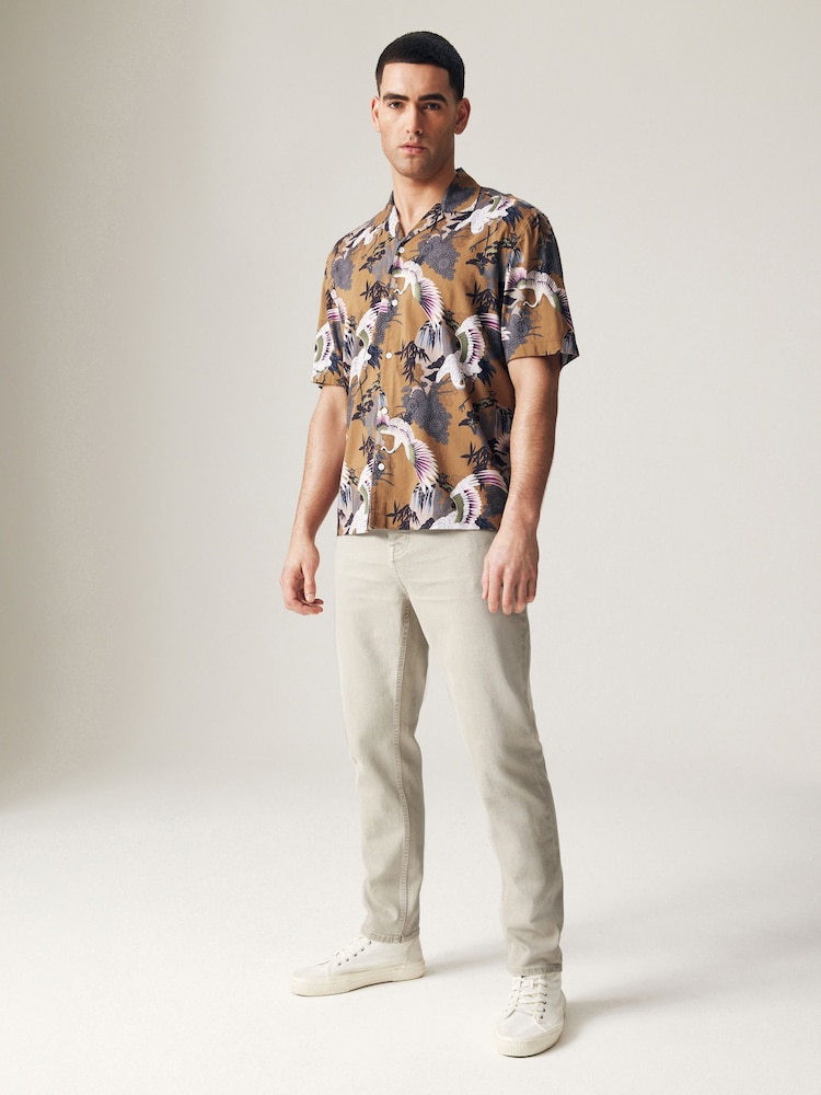 Stone Natural Regular Fit Overdyed Denim Jeans - Image 2 of 12