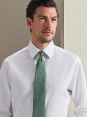 Charles Tyrwhitt Dark Green Stone Medallion Silk Tie - Image 1 of 3