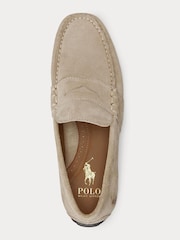 Polo Ralph Lauren Beige Reynold Suede Driver Loafers - Image 3 of 4