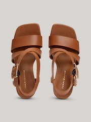Tommy Hilfiger Brown Block High Heels - Image 5 of 6