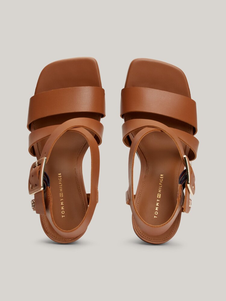 Tommy Hilfiger Brown Block High Heels - Image 5 of 6
