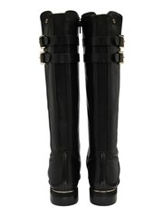 Lotus Black Leather Knee-High Boots - Image 3 of 4