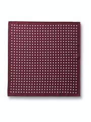 Rojo - Pañuelo de bolsillo de seda con estampado de cachemira de Charles Tyrwhitt - Imagen 2 de 3