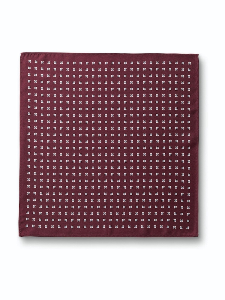 Rojo - Pañuelo de bolsillo de seda con estampado de cachemira de Charles Tyrwhitt - Imagen 2 de 3 Rojo - Pañuelo de bolsillo de seda con estampado de cachemira de Charles Tyrwhitt - Imagen 2 de 3
