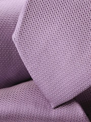 Púrpura - Corbata de seda texturizada Charles Tyrwhitt - Imagen 3 de 3