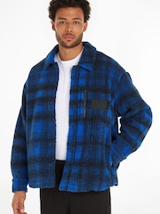 Calvin Klein Jeans Blue Check Overshirt - Image 1 of 5