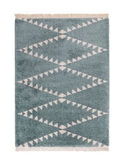 Asiatic Rugs Blue Rocco Flags Ultra Soft Rug - Image 1 of 4