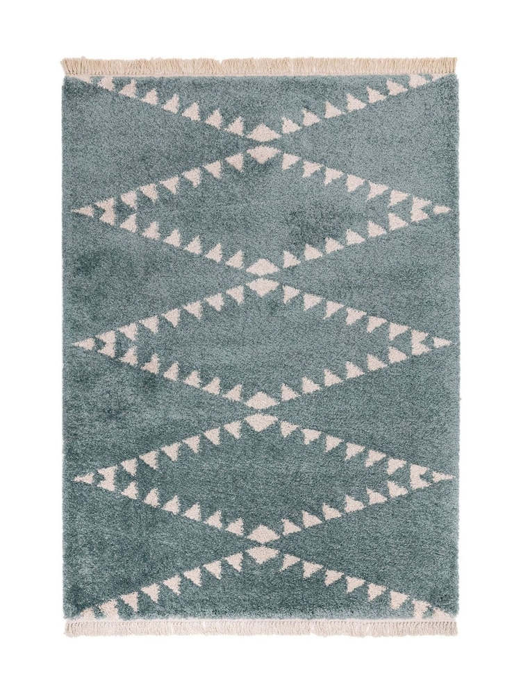Asiatic Rugs Blue Rocco Flags Ultra Soft Rug - Image 1 of 4