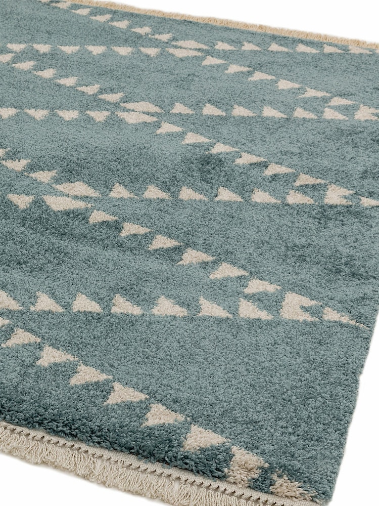 Asiatic Rugs Blue Rocco Flags Ultra Soft Rug - Image 2 of 4