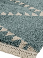 Asiatic Rugs Blue Rocco Flags Ultra Soft Rug - Image 3 of 4