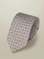 Luonnollinen - Charles Tyrwhitt silkkiset geo-solmio - Kuva 2 / 3