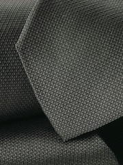 Gris - Corbata de seda texturizada Charles Tyrwhitt - Imagen 3 de 3