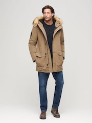 Superdry Brown Everest Faux Fur Hooded Parka - Image 3 of 7