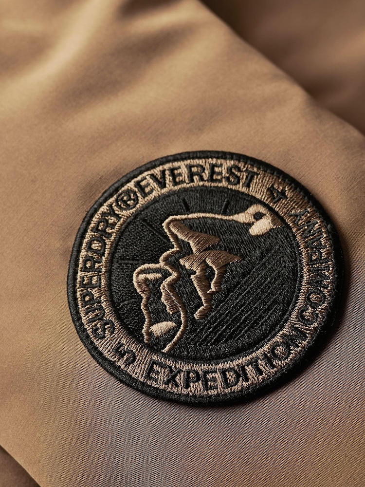 Superdry Brown Everest Faux Fur Hooded Parka - Image 7 of 7