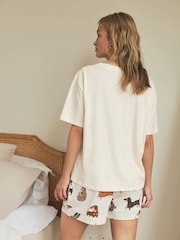 Ecru Dachshund Short Pyjamas Set - Image 4 of 11