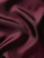 Charles Tyrwhitt Wine Red Spot Silk Pocket Square Handkerchief - Image 2 of 3