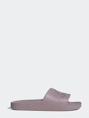 adidas Purple Sportswear Adilette Aqua Slides - Image 1 of 9