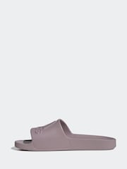 adidas Purple Sportswear Adilette Aqua Slides - Image 2 of 9
