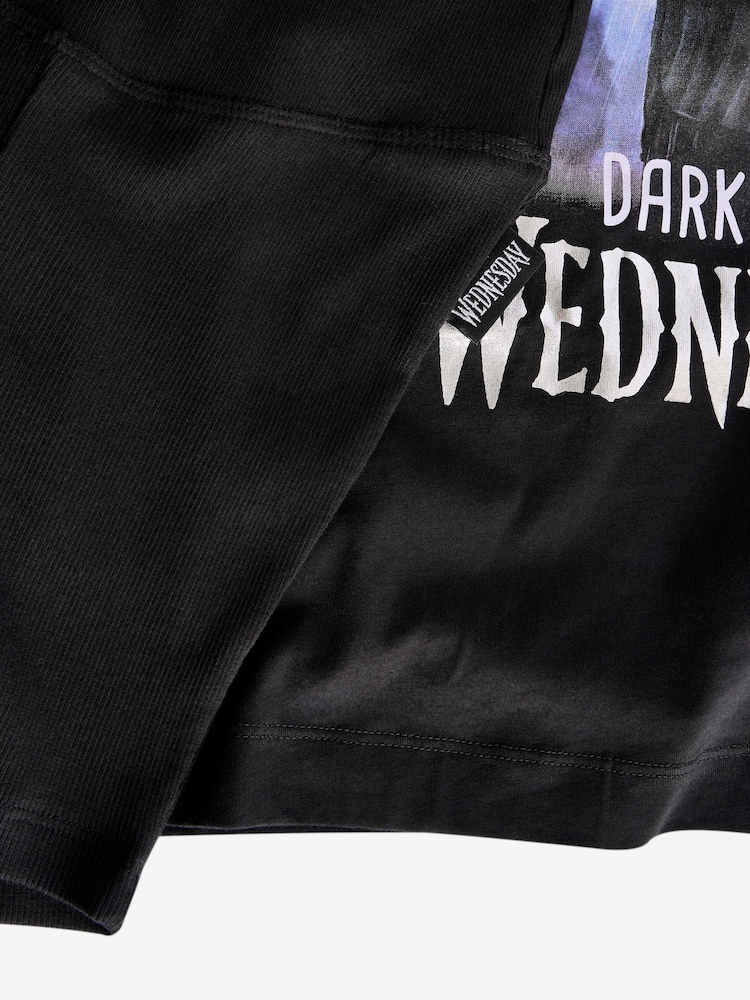 Black Wednesday Cycling Short 100% Cotton Pyjamas Set - Image 5 of 5