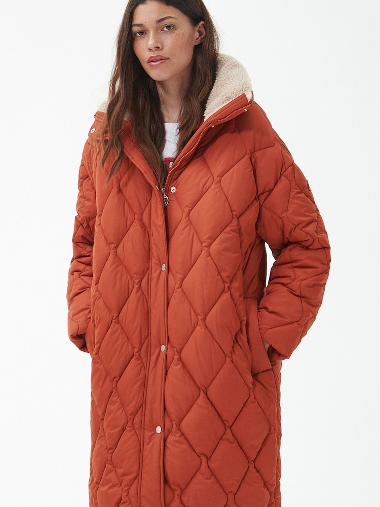 Barbour® Orange Samphire Quilt Spiced Jacket - Image 1 of 9