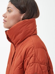 Barbour® Orange Samphire Quilt Spiced Jacket - Image 5 of 9