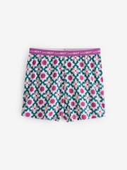 Purple Rib Vest Short 100% Cotton Pyjamas Set - Image 3 of 5