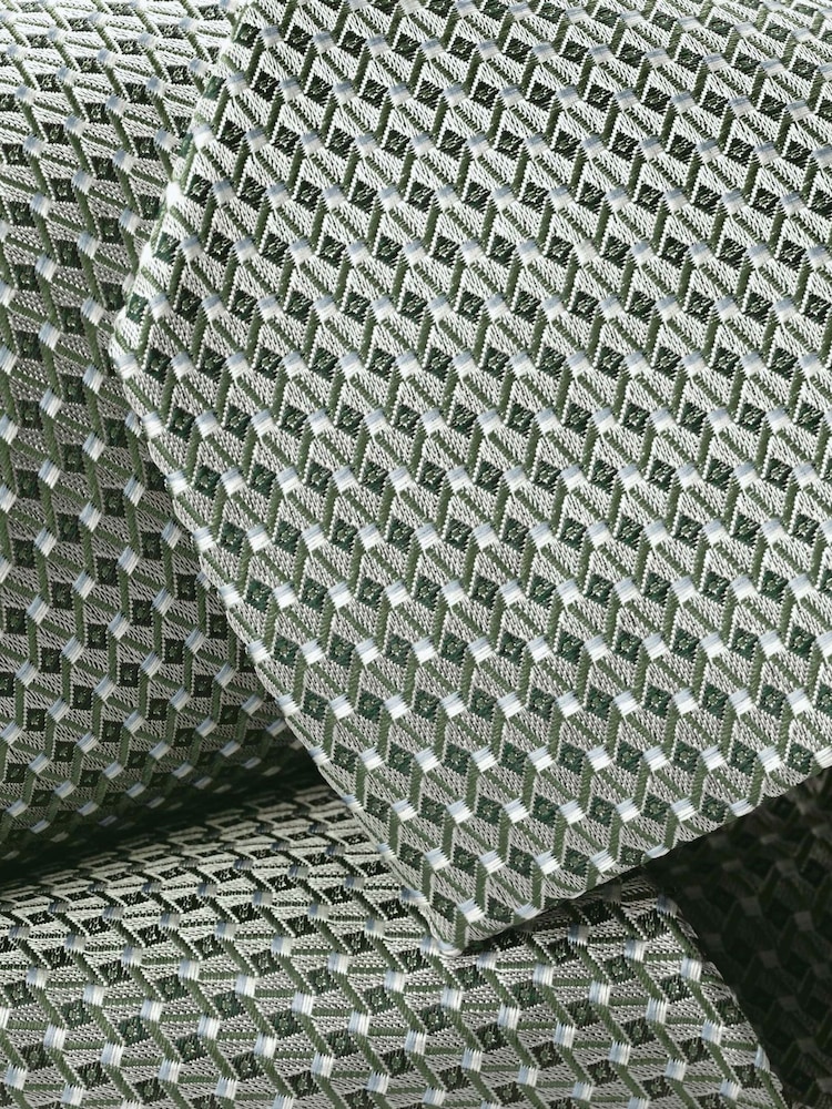 Charles Tyrwhitt Green Stone Medallion Silk Tie - Image 3 of 3 Charles Tyrwhitt Green Stone Medallion Silk Tie - Image 3 of 3