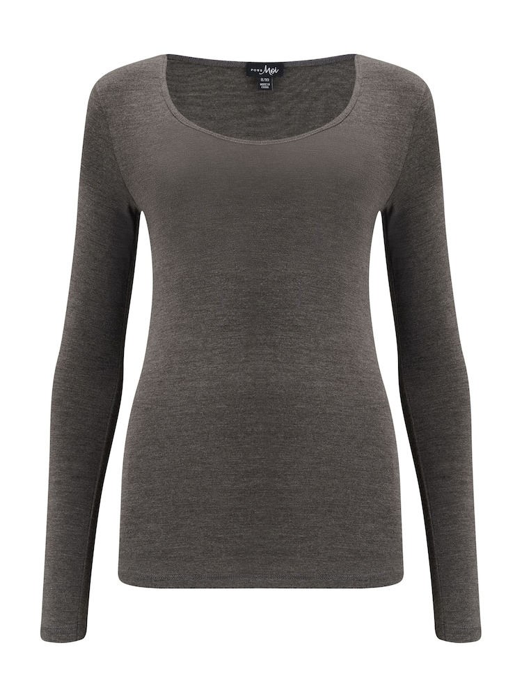 Pour Moi Dark Grey Round Neck Round Neck - Image 3 of 4