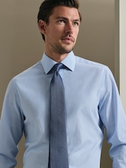 Charles Tyrwhitt Ocean Blue Stone Medallion Silk Tie - Image 1 of 3