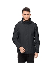 Jack Wolfskin Stormy Point Black Jacket - Image 1 of 4