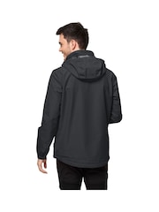Jack Wolfskin Stormy Point Black Jacket - Image 2 of 4
