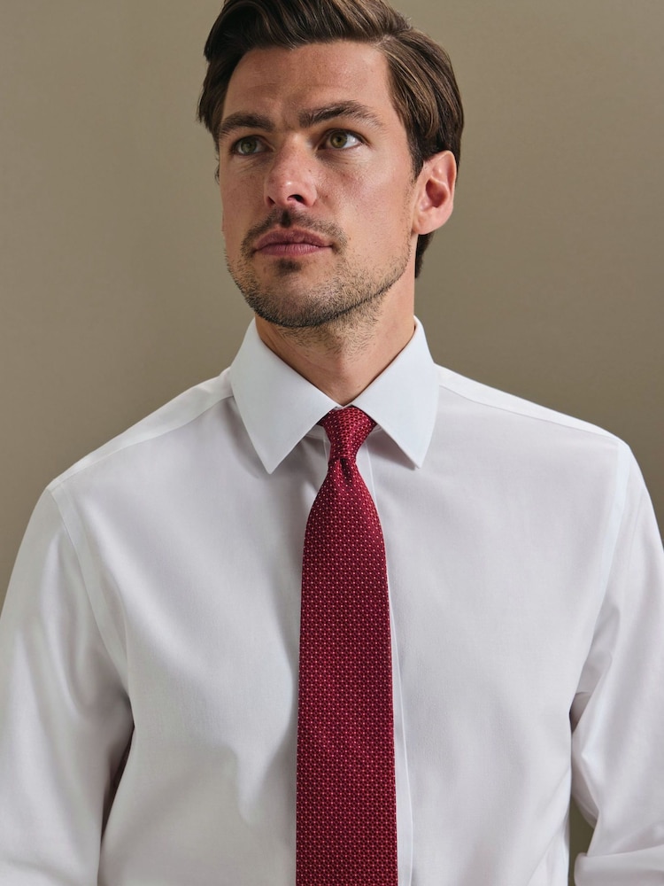 Charles Tyrwhitt Red Stone Medallion Silk Tie - Image 1 of 3