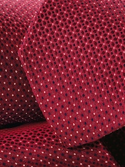 Charles Tyrwhitt Red Stone Medallion Silk Tie - Image 3 of 3