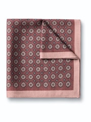 Rosa fresa - Pañuelo de bolsillo de seda con estampado de cachemira de Charles Tyrwhitt - Imagen 1 de 3