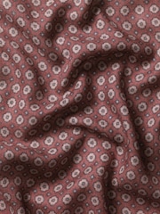 Rosa fresa - Pañuelo de bolsillo de seda con estampado de cachemira de Charles Tyrwhitt - Imagen 3 de 3