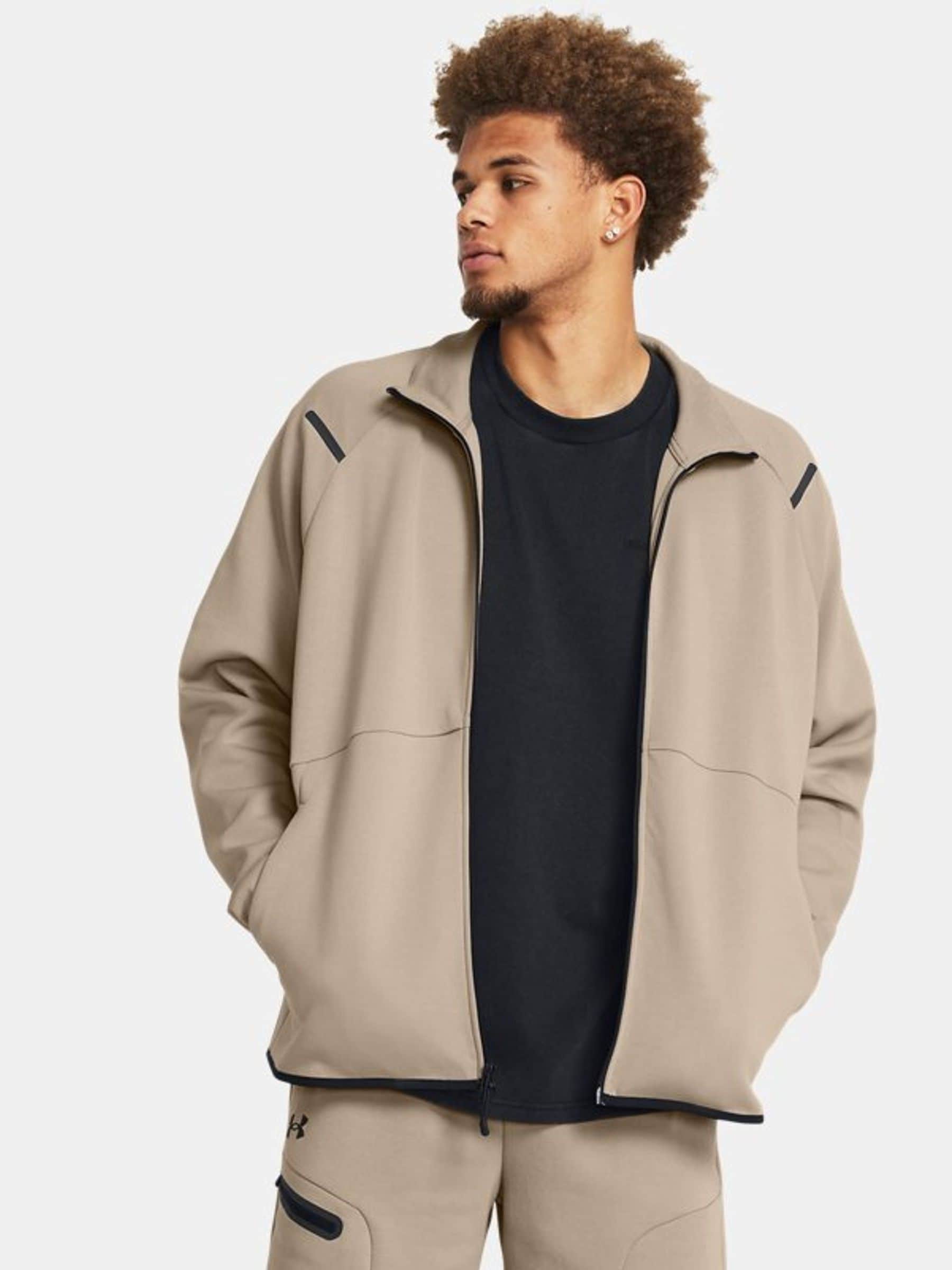 Under armour hoodie beige sale