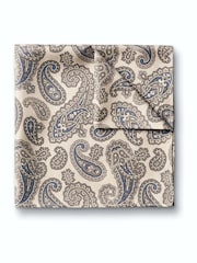 Charles Tyrwhitt Natural Spot Silk Pocket Square Handkerchief - Image 1 of 3