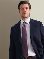 Charles Tyrwhitt Dark Purple Stone Medallion Silk Tie - Image 1 of 3