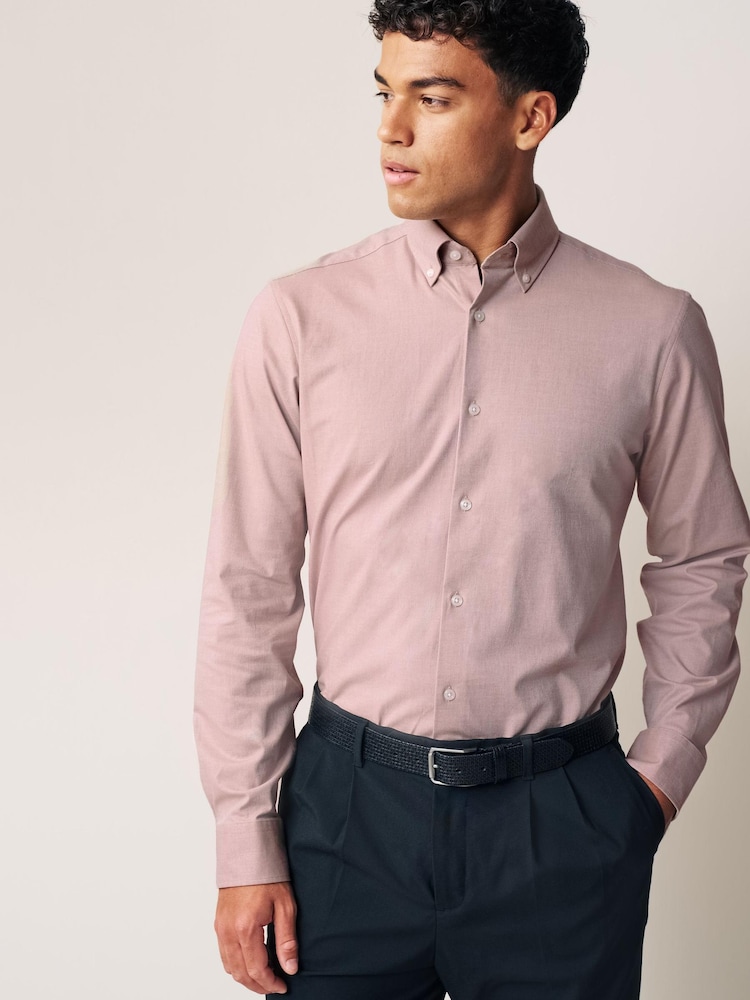 Neutral Texture Regular Fit Texture Signature Motionflex Stretch Shirt - Image 1 of 8