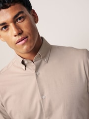 Neutral Texture Regular Fit Texture Signature Motionflex Stretch Shirt - Image 6 of 8