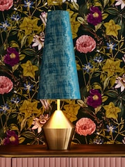 Clarke and Clarke Blue/Gold Lenora Table Lamp - Image 1 of 4