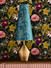 Clarke and Clarke Blue/Gold Lenora Table Lamp - Image 2 of 4