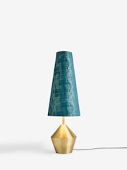 Clarke and Clarke Blue/Gold Lenora Table Lamp - Image 4 of 4