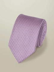 Charles Tyrwhitt Light Purple Stone Medallion Silk Tie - Image 2 of 3